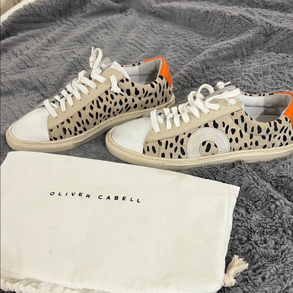 Oliver Cabell Women's Sneakers - Tan, Black, and Orange